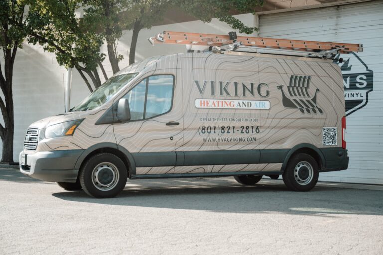 Viking Heating and Air branded service van